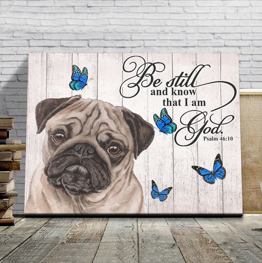 THD0128 Pug Matte Canvas