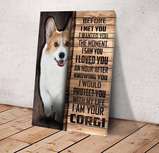 CHD0104 Corgi Matte Canvas