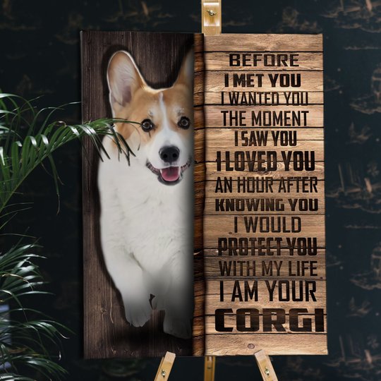 CHD0104 Corgi Matte Canvas