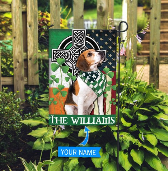 DIF2003-beagle Personalized Flag