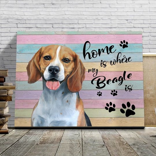 CHD0118 Beagle Matte Canvas