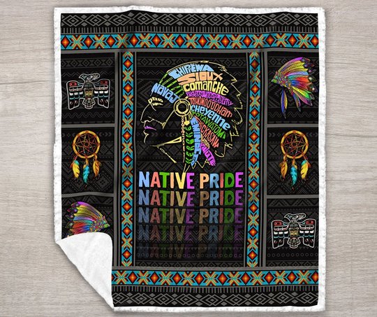 DIE08092020001-DIQ08092020001-Native American -Quilt Bed Set & Quilt Blanket