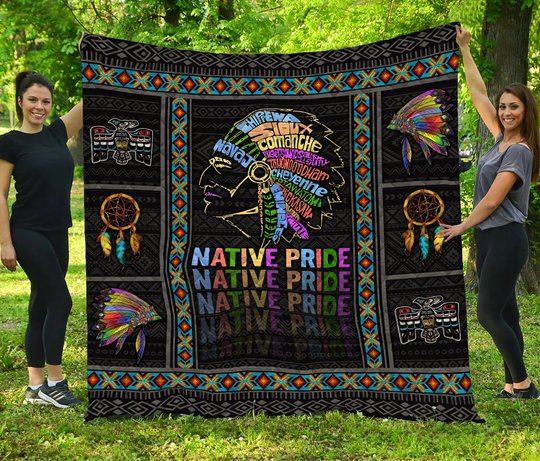 DIE08092020001-DIQ08092020001-Native American -Quilt Bed Set & Quilt Blanket