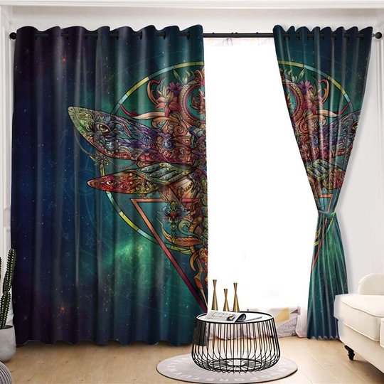 CHW026 Dragonfly WINDOW CURTAINS
