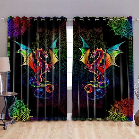DIWA004-Dragon 2 WINDOW CURTAINS