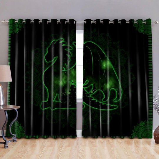 DIWD1001-Dragon WINDOW CURTAINS