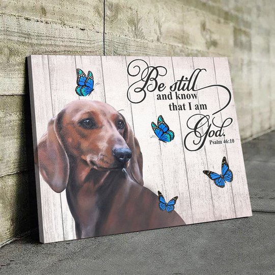 THD0112 Dachshund Matte Canvas