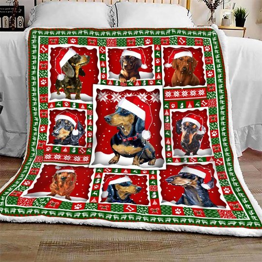 THQD46004 Dachshund Quilt Blanket