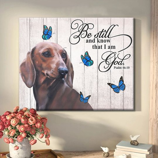 THD0112 Dachshund Matte Canvas
