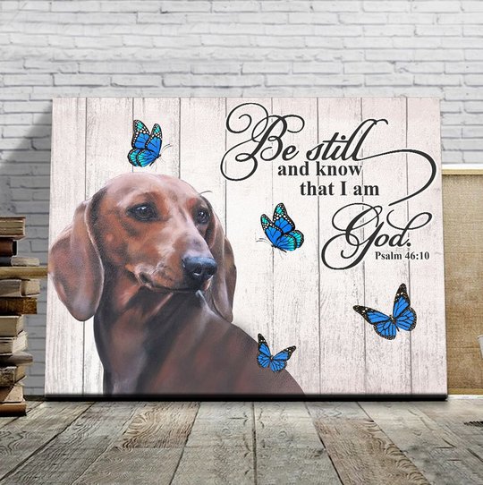 THD0112 Dachshund Matte Canvas