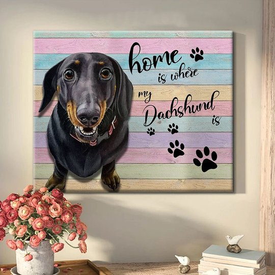 CHD0120 Dachshund Matte Canvas