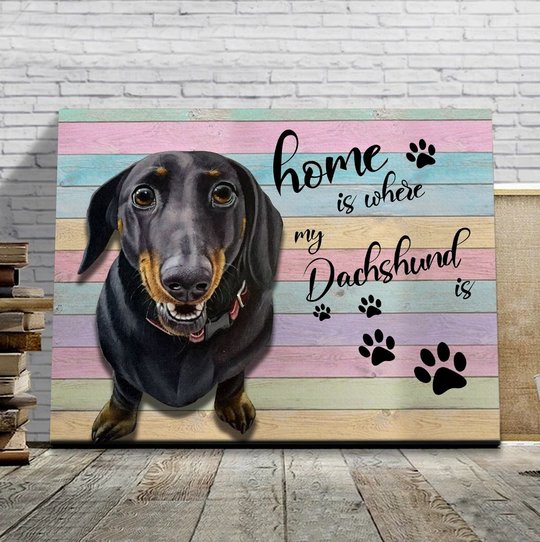 CHD0120 Dachshund Matte Canvas