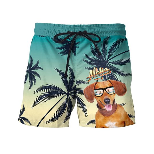 MHTCHO1108 - MHOCHO1108 Dachshund Aloha Hawaii Set