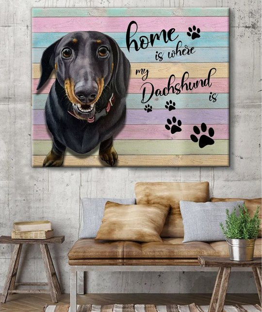 CHD0120 Dachshund Matte Canvas