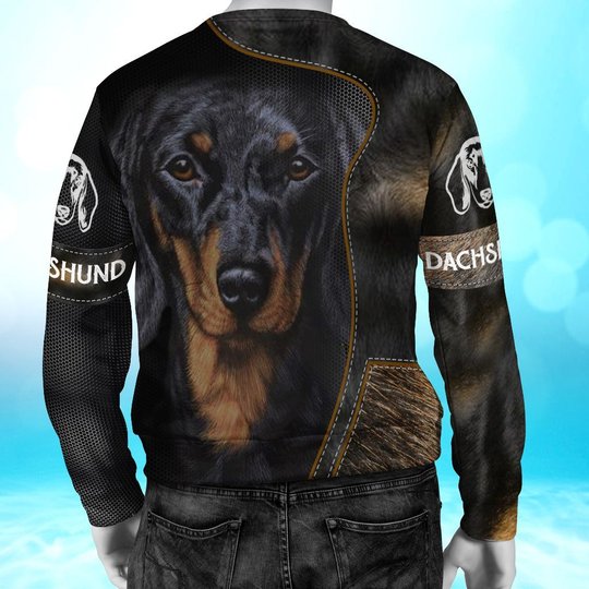 CHTD2003 Dachshund Personalized 3D HOODIE