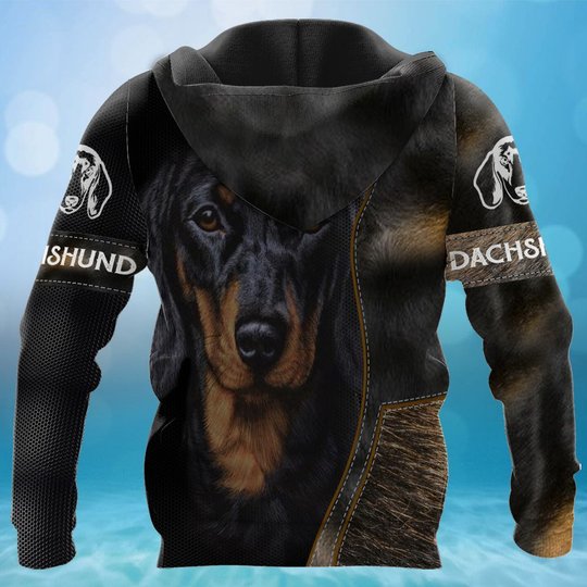 CHTD2003 Dachshund Personalized 3D HOODIE
