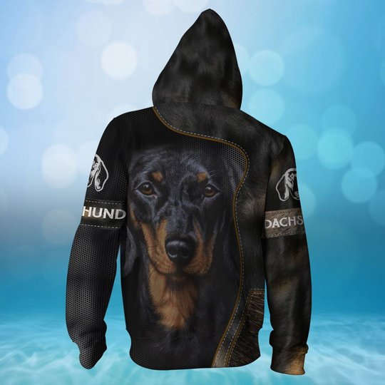 CHTD2003 Dachshund Personalized 3D HOODIE