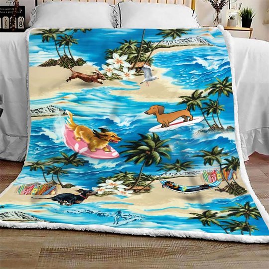 Dachshund Quilt Bet Sed & Quilt Blanket THE20073003-THQ20073003