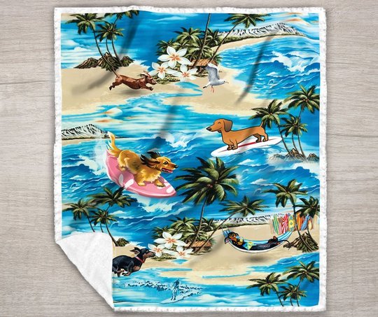 Dachshund Quilt Bet Sed & Quilt Blanket THE20073003-THQ20073003