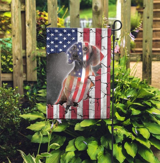 THF0258 Dachshund Flag