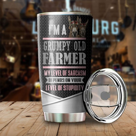 CHUF1004 DONKEYS Personalized Stainless Steel Tumbler