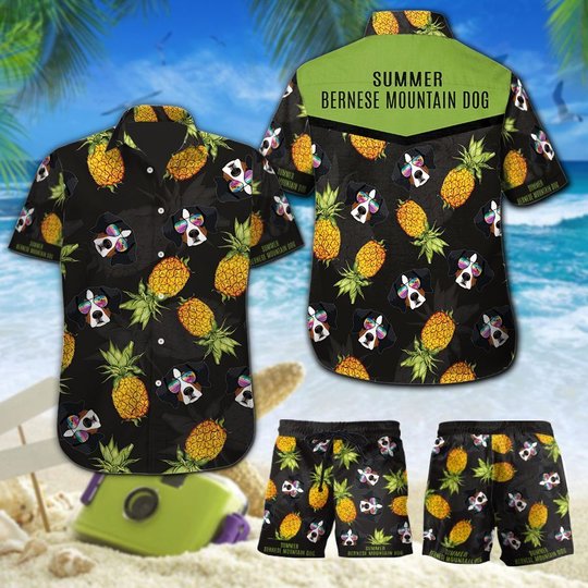 MHTCHO1002 - MHOCHO1002 Summer Bernese Mountain Dog Hawaii Set