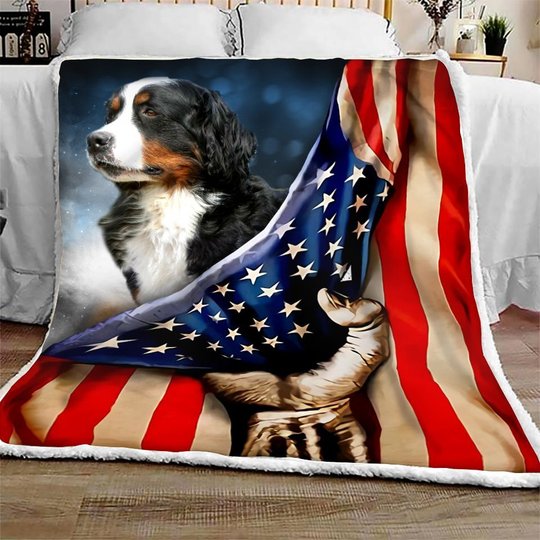 THQDOG54005 Bernese Mountain Dog Quilt Blanket