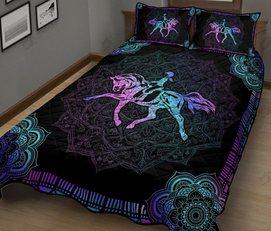 HORSEBACK RIDING Quilt Bed Set & Quilt Blanket THE5155 THQ0181