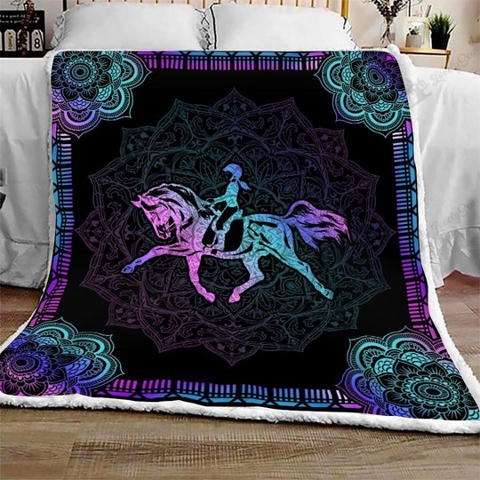 HORSEBACK RIDING Quilt Bed Set & Quilt Blanket THE5155 THQ0181