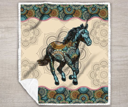 Horse Quilt Bed Set & Quilt Blanket THE20070701-THQ20070701