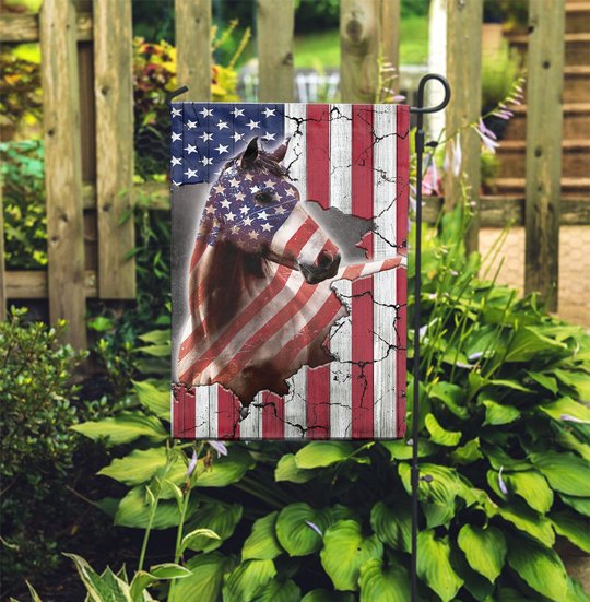 THF0272 Horse USA Flag
