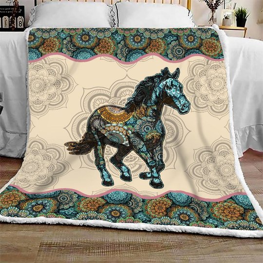 Horse Quilt Bed Set & Quilt Blanket THE20070701-THQ20070701