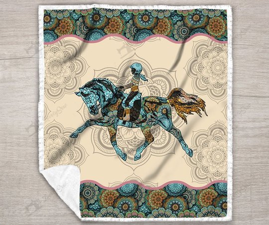 HORSEBACK RIDING Quilt Bed Set & Quilt Blanket THE5154 THQ0182
