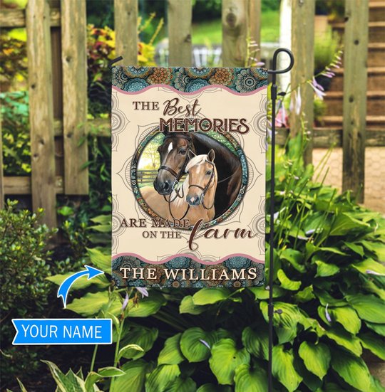 TUF1203 Horse Personalized Flag