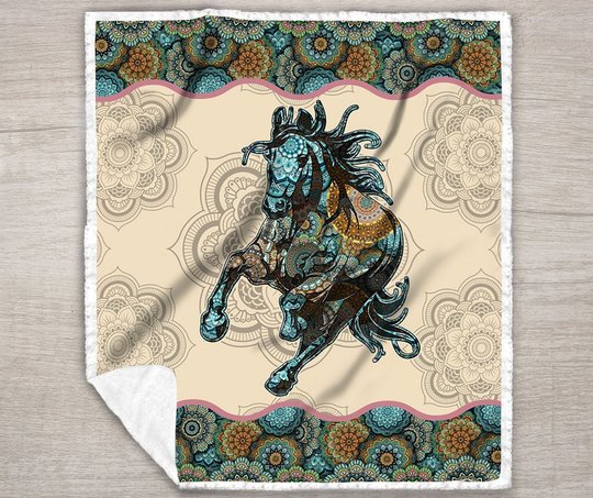 Horse Quilt Bed Set & Quilt Blanket THE20070703-THQ20070703