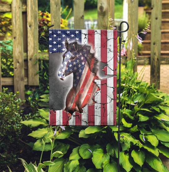 THF0274 Horse USA Flag