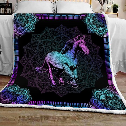 Horse Quilt Bed Set & Quilt Blanket THE20070704-THQ20070704