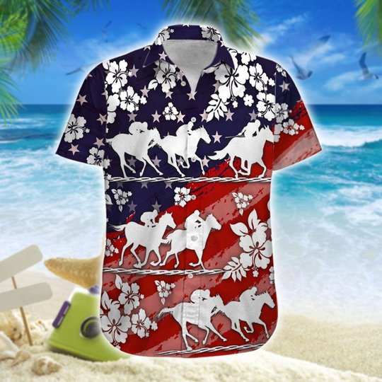 Horse racing 2 Men-Women Hawaii Set DIT21061006-DIO21061006