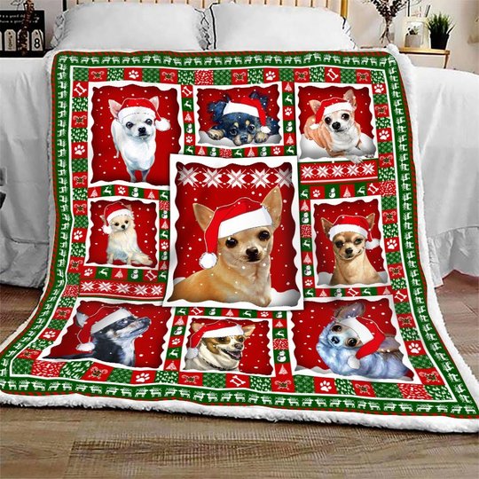 THQD46003 Chihuahua Quilt Blanket