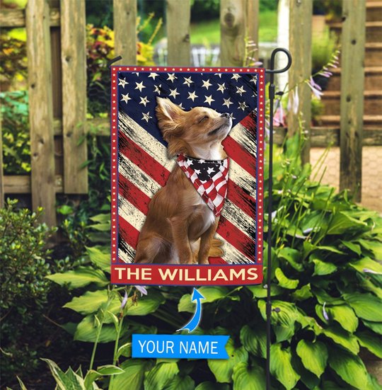 DIF4008-Chihuahua Personalized Flag