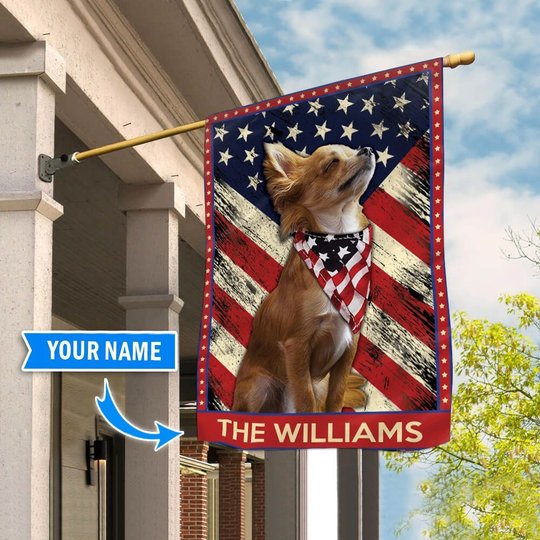 DIF4008-Chihuahua Personalized Flag
