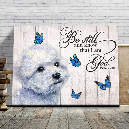 THD0104 Bichon Frisé Matte Canvas