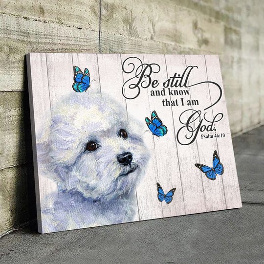 THD0104 Bichon Frisé Matte Canvas