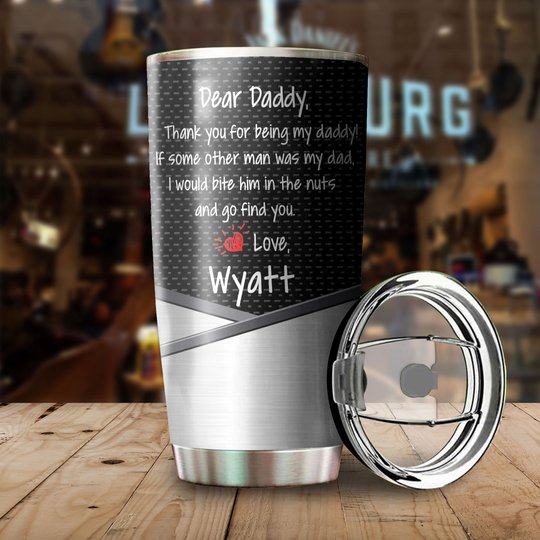 THU0185 Bichon Frisé Personalized Stainless Steel Tumbler