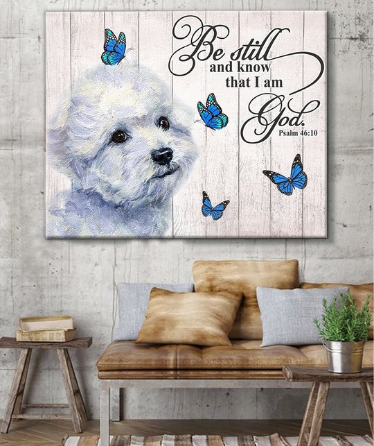 THD0104 Bichon Frisé Matte Canvas
