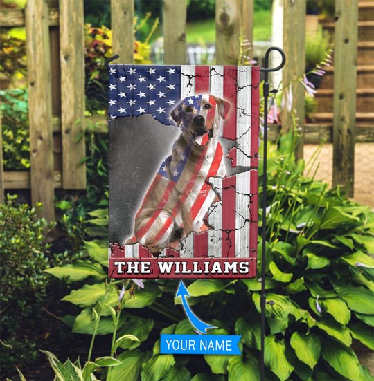 THF0269 Labrador Retriever Personalized Flag