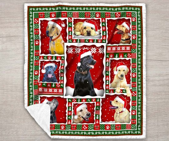 THQD46006 Labrador Retriever Quilt Blanket