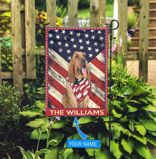 DIF4046-bloodhound Personalized Flag