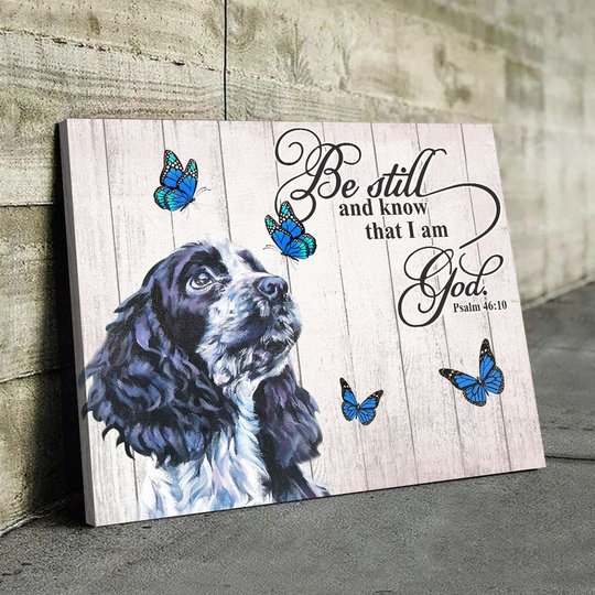 THD0148 English Cocker Spaniel Matte Canvas