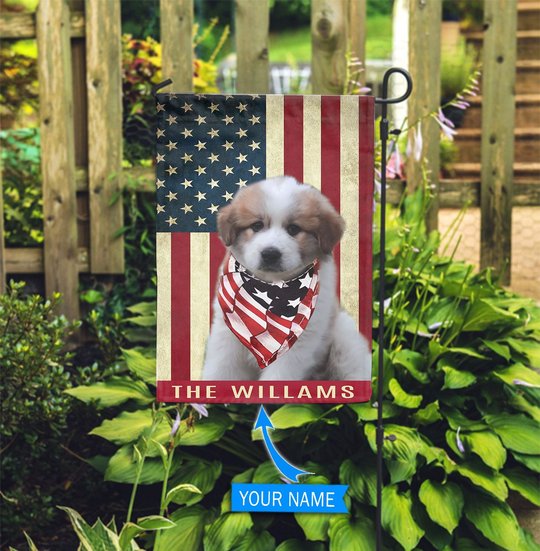 BIF1326 Great Pyrenees Personalized Flag